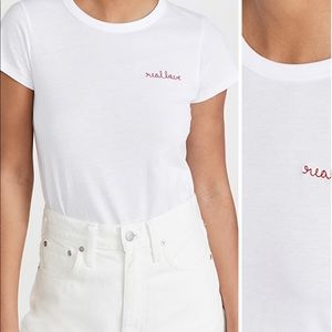 rag & bone “real love” white tee